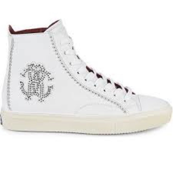 Roberto Cavalli Other - Roberto Cavalli Logo High-Top Sneakers